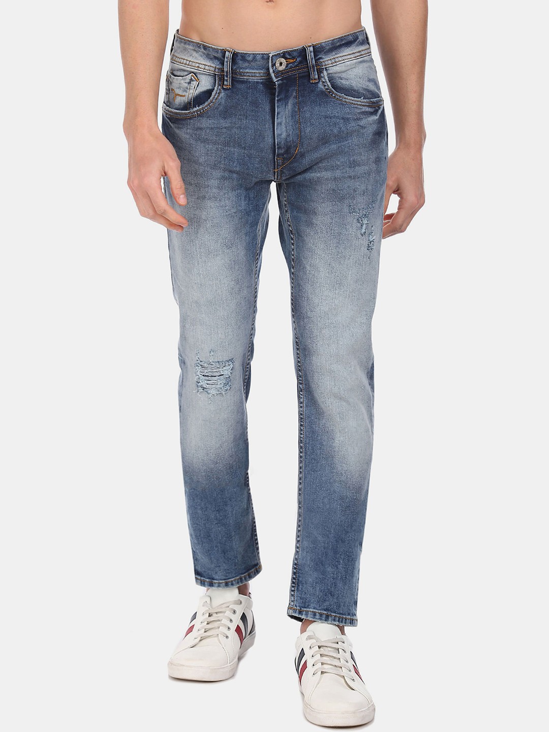 Flying Machine Men Blue Michael Slim Fit Mid-Rise Mildly Distressed Stretchable Jeans
Flying Machine Men Blue Michael Slim Fit Mid-Rise Mildly Distressed Stretchable Jeans