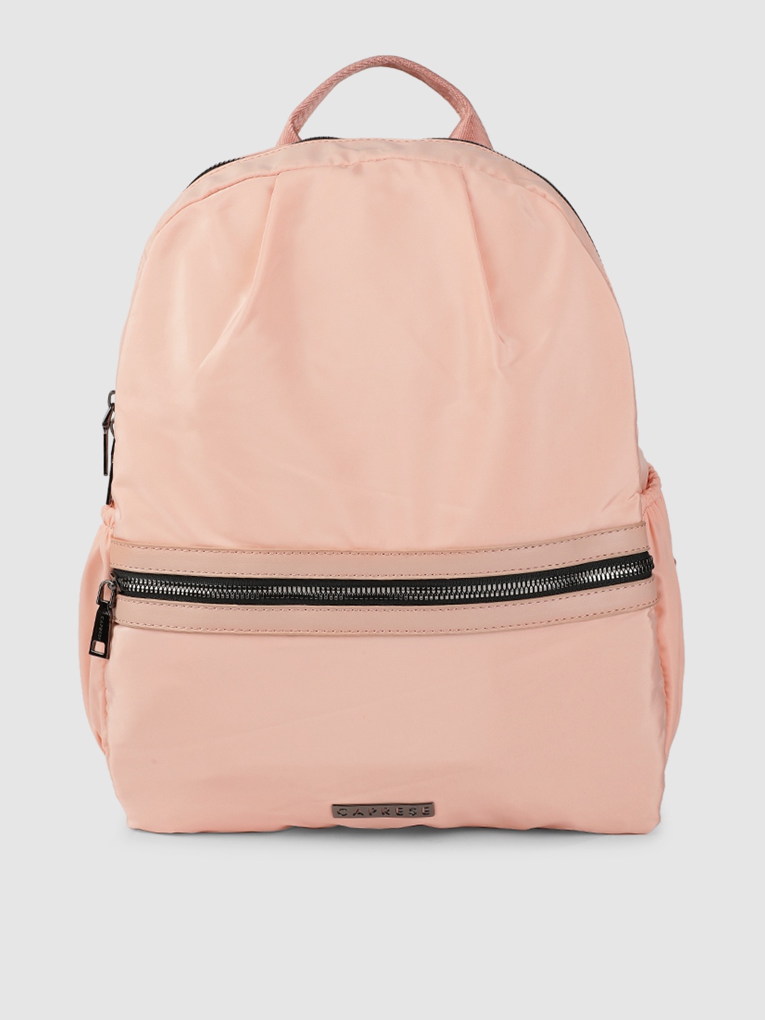 Caprese Women Pink Solid Backpack