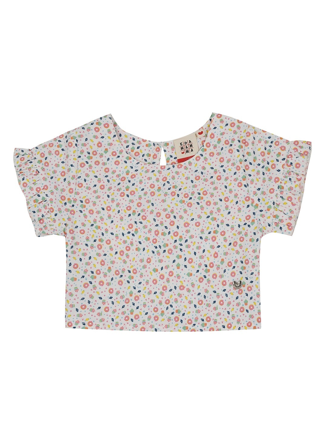 Ed-a-Mamma Girls Multicoloured Printed Pure Cotton Regular Crop Sustainable Top, Multi
Ed-a-Mamma Girls Multicoloured Printed Pure Cotton Regular Crop Sustainable Top, Multi