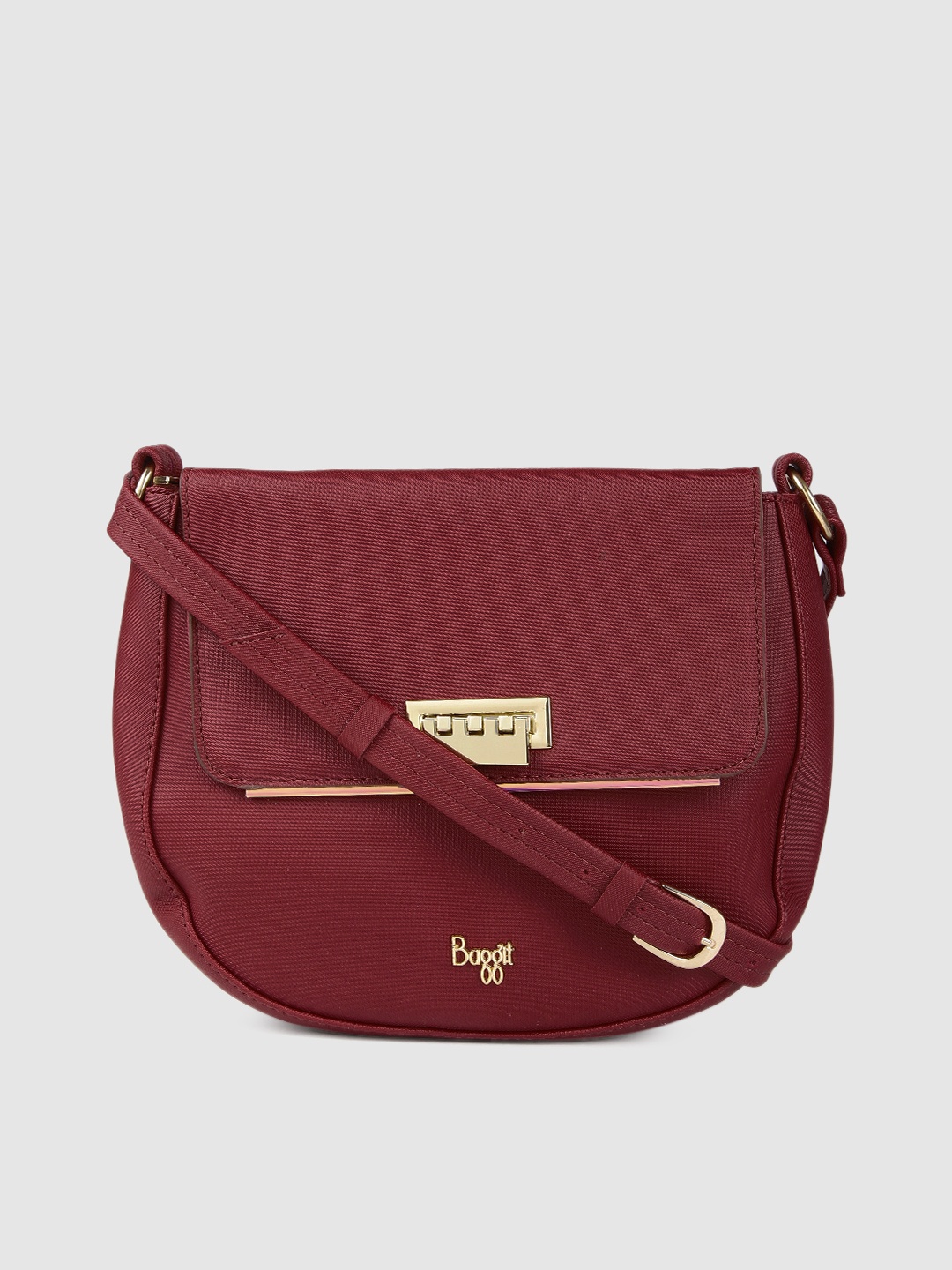 Baggit Red Solid Sling Bag