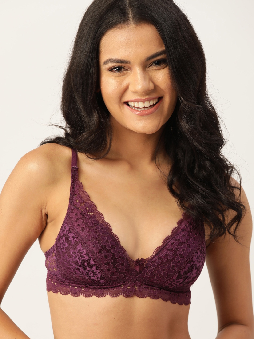 DressBerry Women Purple Floral Design Medium Coverage Lace Plunge Bra 10931612-NEW-1-New
DressBerry Women Purple Floral Design Medium Coverage Lace Plunge Bra 10931612-NEW-1-New