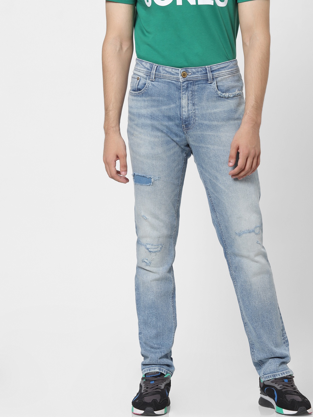 Jack & Jones Men Blue Slim Fit Low-Rise Highly Distressed Heavy Fade Stretchable Jeans
Jack & Jones Men Blue Slim Fit Low-Rise Highly Distressed Heavy Fade Stretchable Jeans