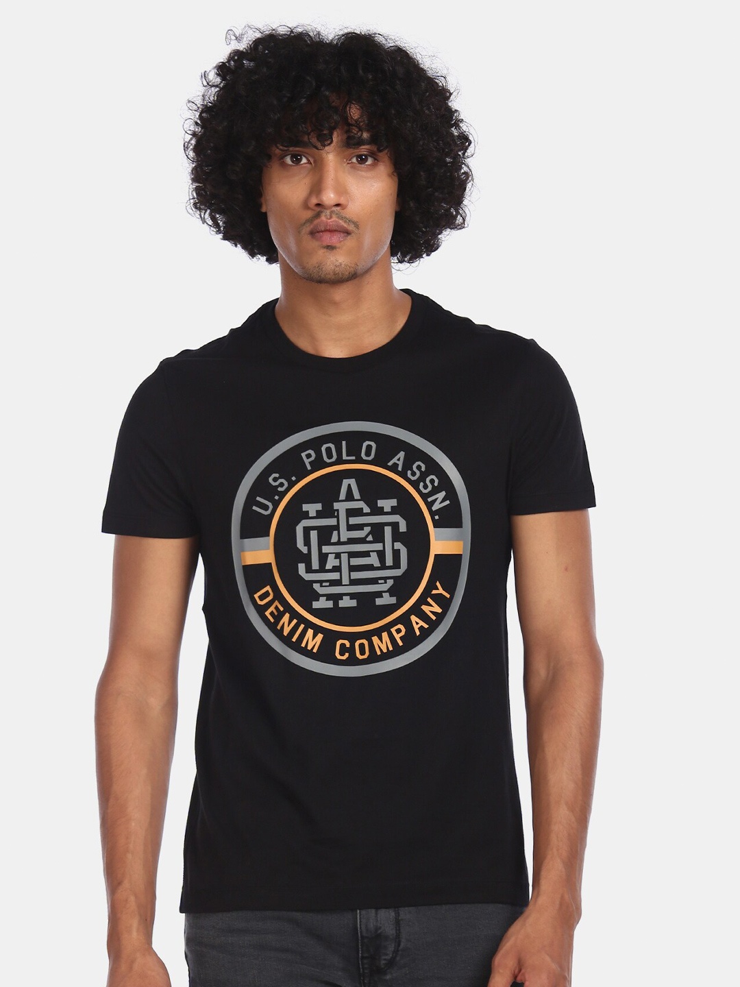 U.S. Polo Assn. Denim Co. Men Black Printed Round Neck Cotton Pure Cotton T-shirt
U.S. Polo Assn. Denim Co. Men Black Printed Round Neck Cotton Pure Cotton T-shirt