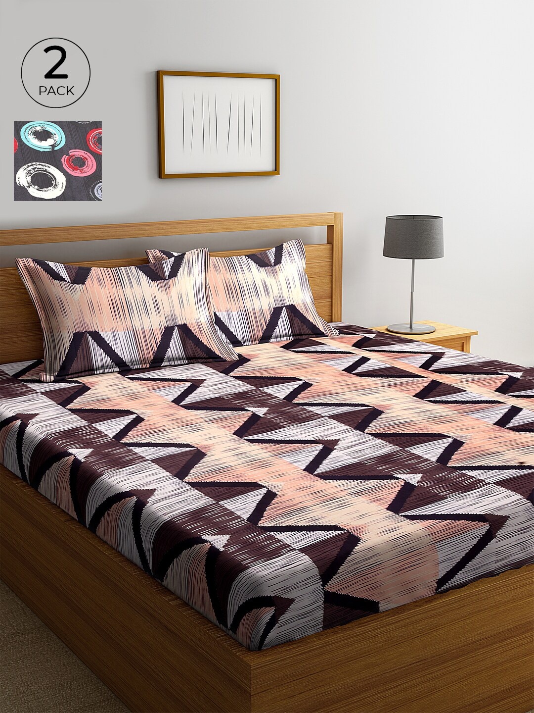 KLOTTHE Grey & White Set of Printed 210 TC Cotton 2 King Bedsheet with 4 Pillow Covers
KLOTTHE Grey & White Set of Printed 210 TC Cotton 2 King Bedsheet with 4 Pillow Covers