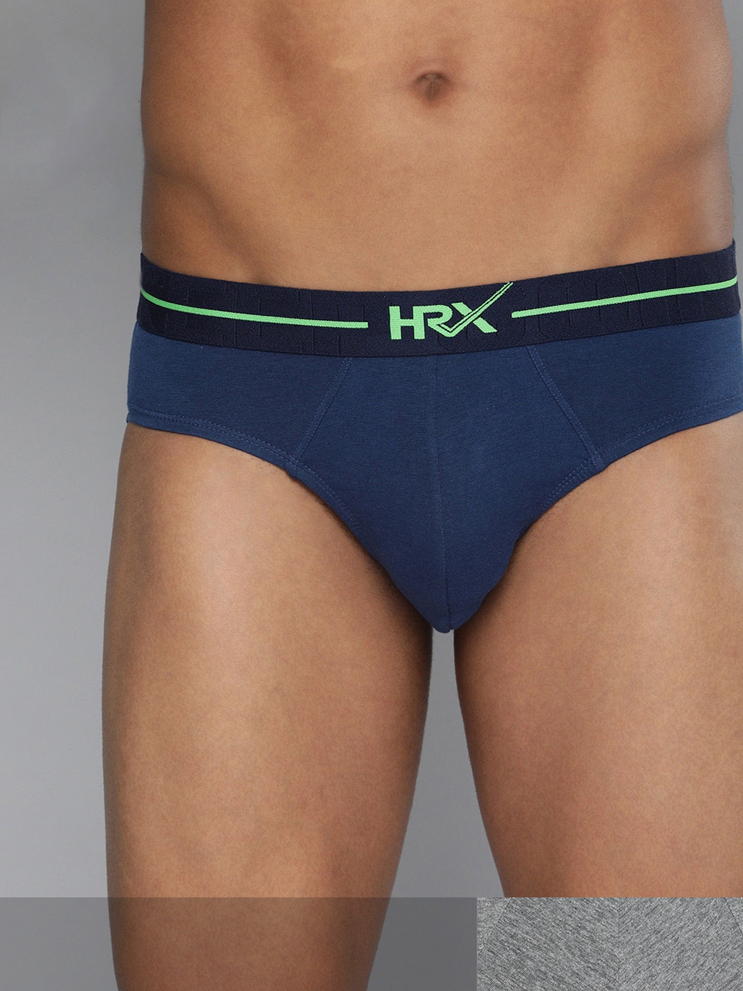 HRX By Hrithik Roshan Men Solid Melange Lifestyle Briefs Pack of 2- HR_SS21_M_BF_2309_04, Grey
HRX By Hrithik Roshan Men Solid Melange Lifestyle Briefs Pack of 2- HR_SS21_M_BF_2309_04, Grey