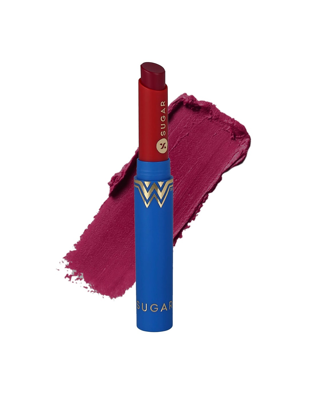 SUGAR X Wonder Woman Creamy Matte Lightweight Lipstick 2 g - Crime Fighter 03, Purple
SUGAR X Wonder Woman Creamy Matte Lightweight Lipstick 2 g - Crime Fighter 03, Purple