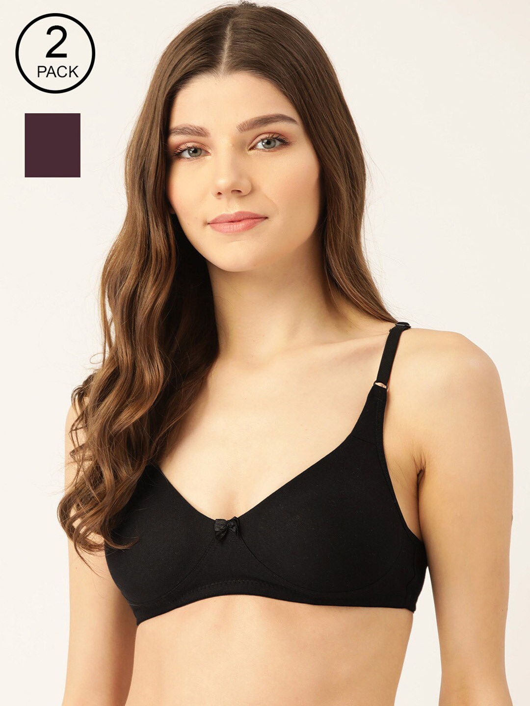 Lady Lyka Pack of 2 Burgundy & Black Non-Wired Non Padded T-shirt Bra LIBERTY-02-WHN-BLK
Lady Lyka Pack of 2 Burgundy & Black Non-Wired Non Padded T-shirt Bra LIBERTY-02-WHN-BLK