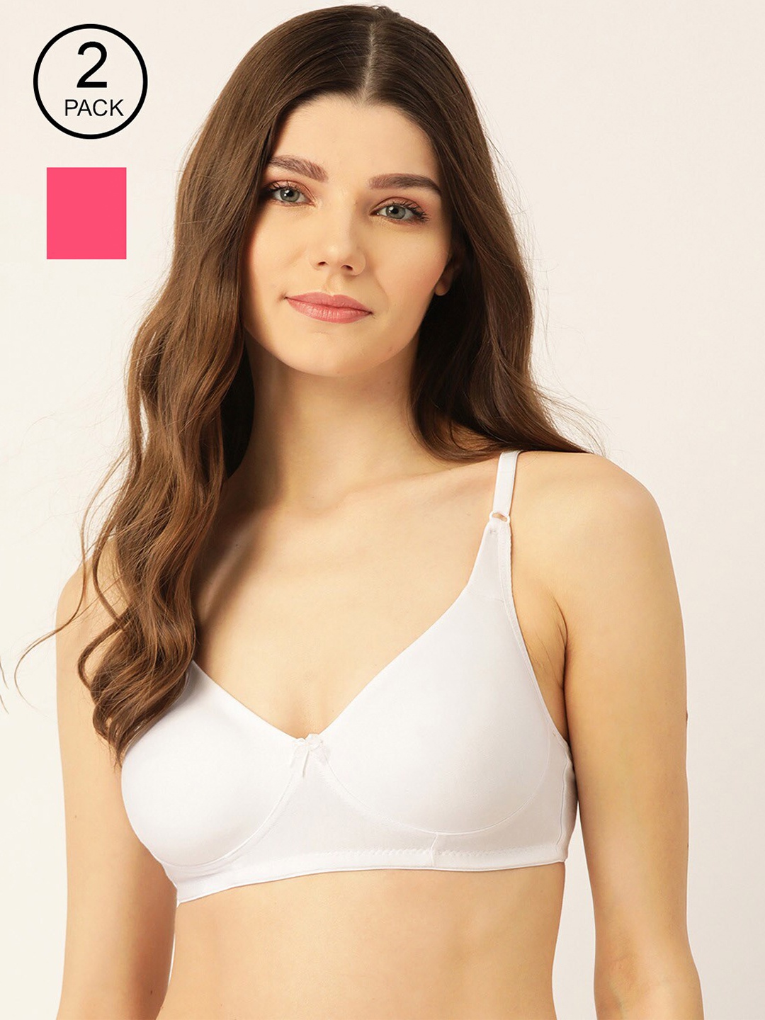 Lady Lyka Pack Of 2 Solid Non-Wired Non Padded T-shirt Bra LIBERTY-02-WHT-FCA-Multi, White
Lady Lyka Pack Of 2 Solid Non-Wired Non Padded T-shirt Bra LIBERTY-02-WHT-FCA-Multi, White