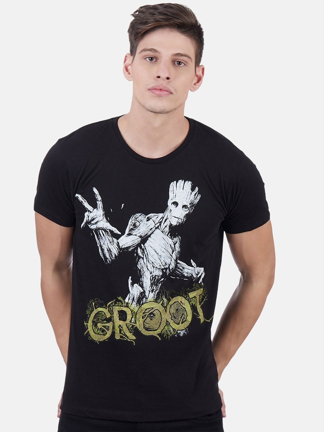 Free Authority Men Black Printed Guardians Of The Galaxy Round Neck Pure Cotton T-shirt
Free Authority Men Black Printed Guardians Of The Galaxy Round Neck Pure Cotton T-shirt