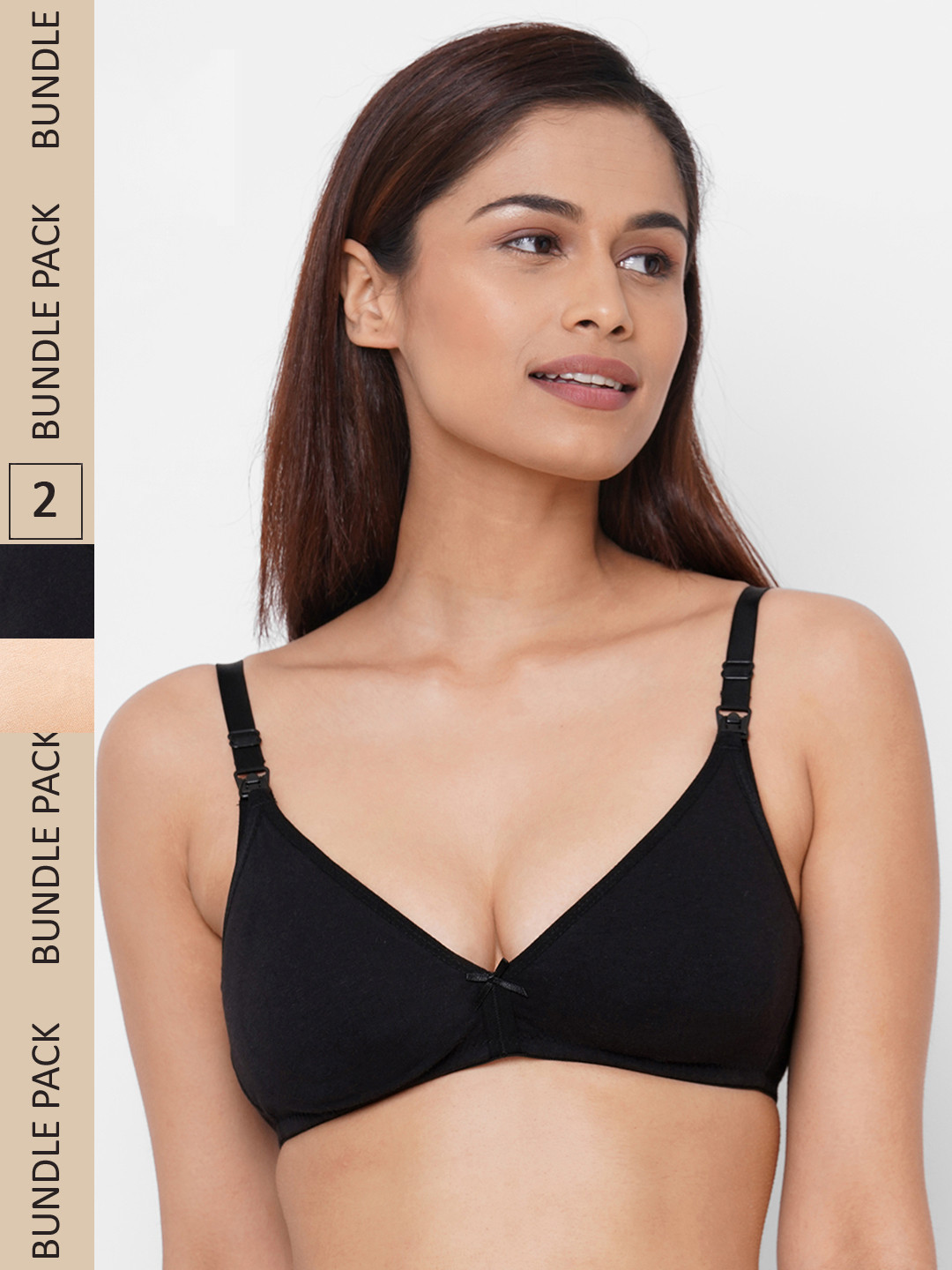 Inner Sense Pack Of 2 Solid Non-Wired Organic Antimicrobial Maternity Bras IMB006D_6E, Black
Inner Sense Pack Of 2 Solid Non-Wired Organic Antimicrobial Maternity Bras IMB006D_6E, Black