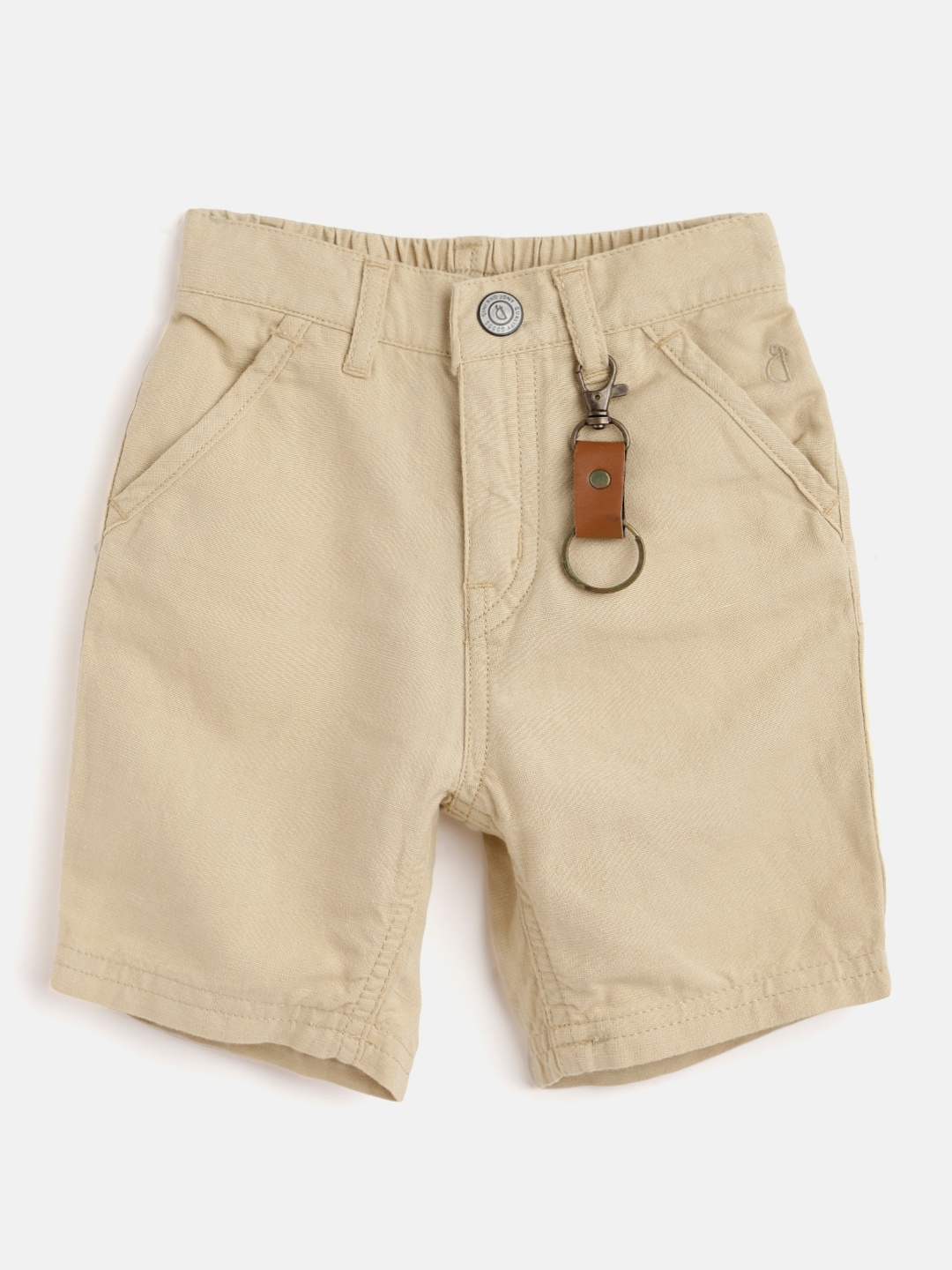 Gini and Jony Infant Boys Beige Solid Linen Regular Fit Shorts & Key Holder Carabiner
Gini and Jony Infant Boys Beige Solid Linen Regular Fit Shorts & Key Holder Carabiner