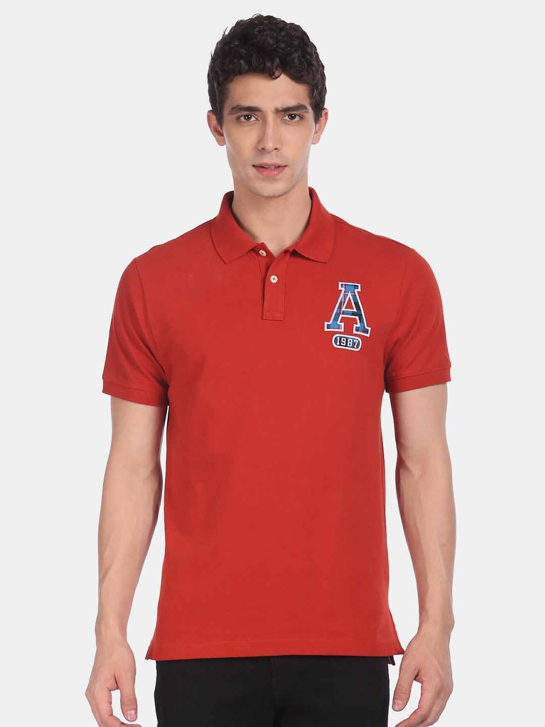 Aeropostale Men Rust Red Solid Polo Collar T-shirt
Aeropostale Men Rust Red Solid Polo Collar T-shirt