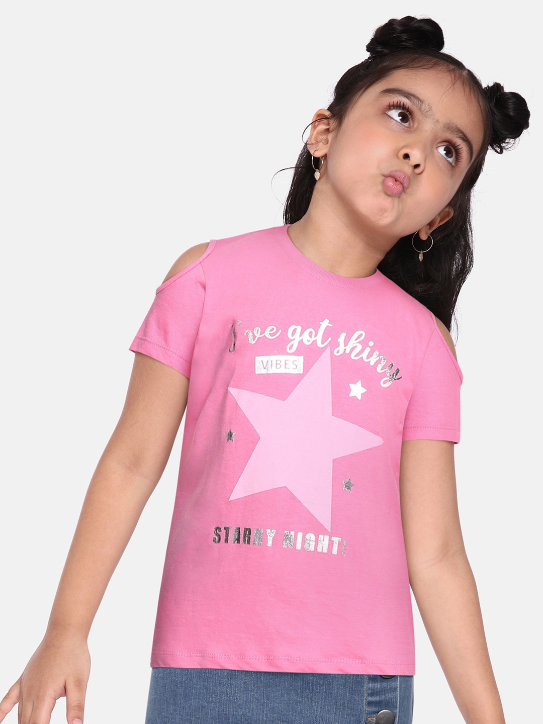 Miss & Chief Girls Pink Typography Printed Round Neck Regular Pure Cotton T-shirt
Miss & Chief Girls Pink Typography Printed Round Neck Regular Pure Cotton T-shirt