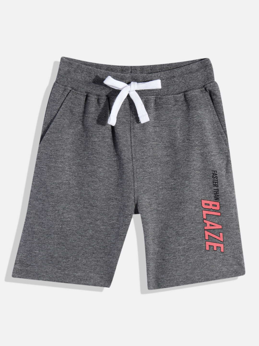 Miss & Chief Boys Charcoal Grey Solid Pure Cotton Regular Shorts with Print Detail
Miss & Chief Boys Charcoal Grey Solid Pure Cotton Regular Shorts with Print Detail