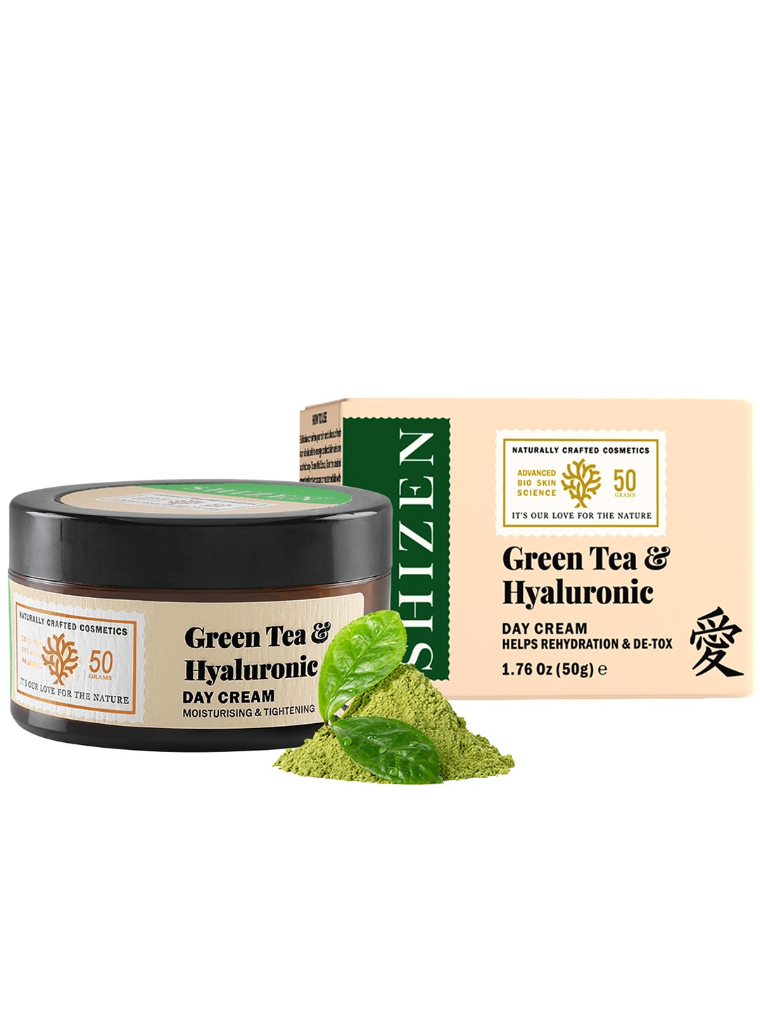 Shizen Fuji Matcha Green Tea & Hyaluronic Day Cream For Moisturising & Tightening 50 g, White
Shizen Fuji Matcha Green Tea & Hyaluronic Day Cream For Moisturising & Tightening 50 g, White