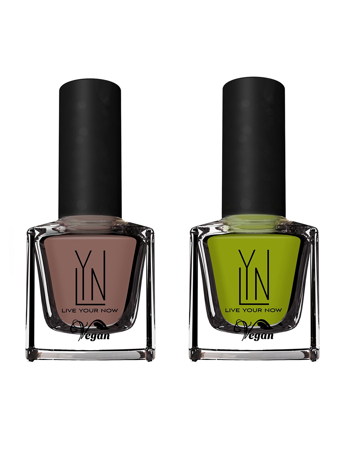LYN LIVE YOUR NOW 2 Pc Irish Coffee & Green Sprint Fast Dry Nail Paint - 8 ml each, Brown
LYN LIVE YOUR NOW 2 Pc Irish Coffee & Green Sprint Fast Dry Nail Paint - 8 ml each, Brown