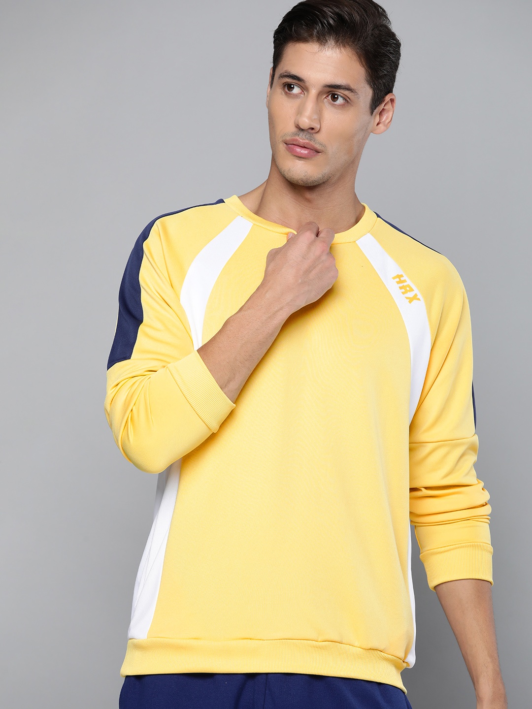 HRX By Hrithik Roshan Lifestyle Men Lemon Drop Rapid-Dry Colourblock Sweatshirts, Yellow
HRX By Hrithik Roshan Lifestyle Men Lemon Drop Rapid-Dry Colourblock Sweatshirts, Yellow