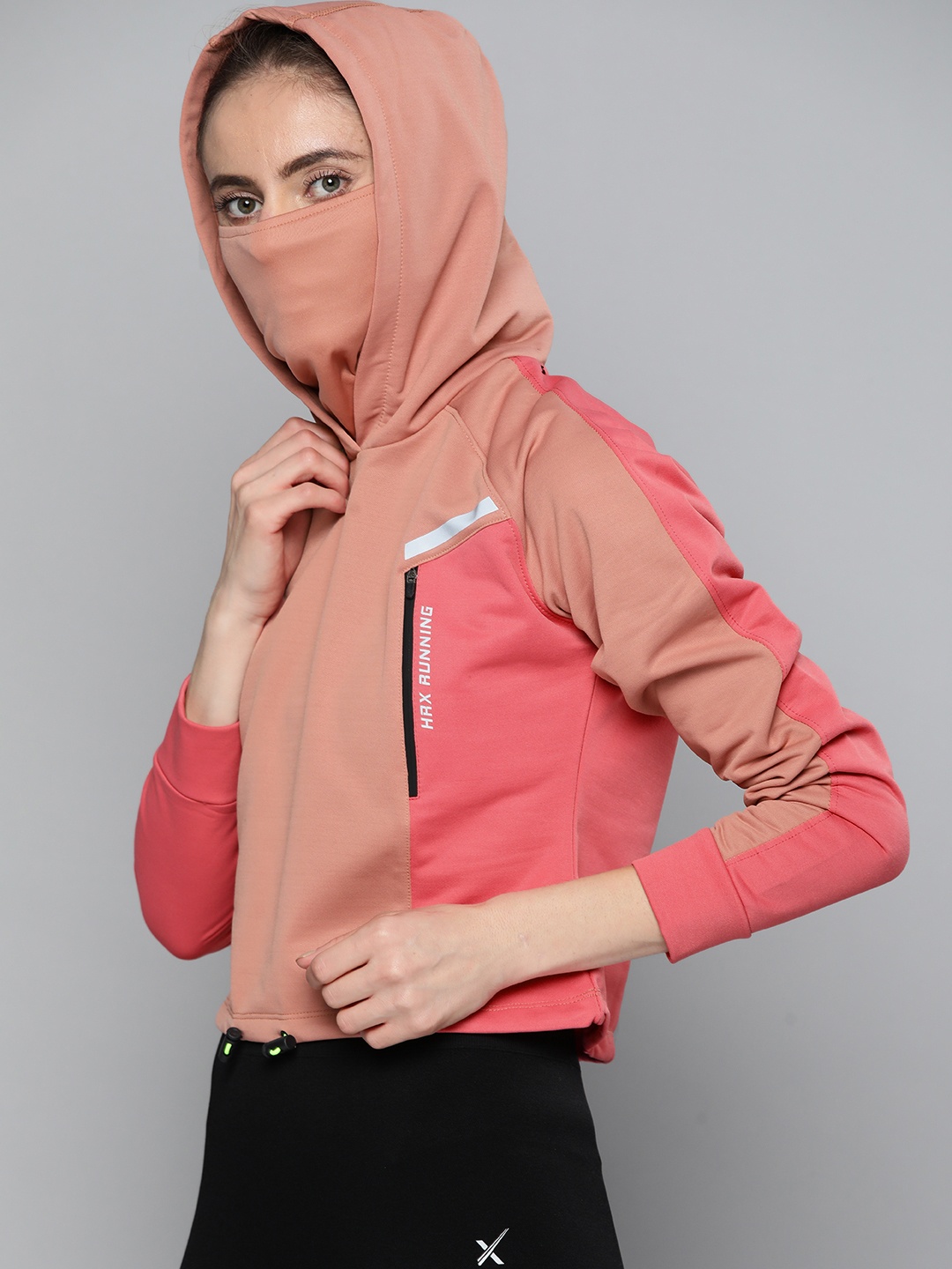 HRX By Hrithik Roshan Running Women Rose Dawn Rapid-Dry Colourblock Sweatshirts, Pink
HRX By Hrithik Roshan Running Women Rose Dawn Rapid-Dry Colourblock Sweatshirts, Pink