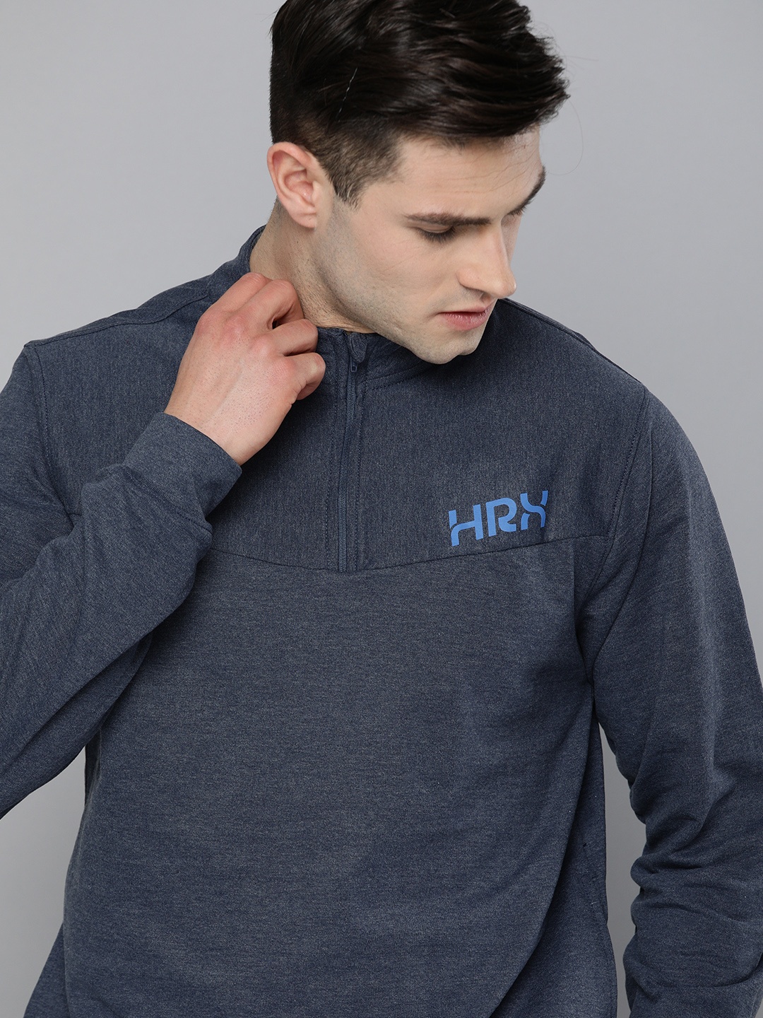 HRX By Hrithik Roshan Lifestyle Men Navy Melange Brand Carrier Sweatshirts, Navy blue
HRX By Hrithik Roshan Lifestyle Men Navy Melange Brand Carrier Sweatshirts, Navy blue