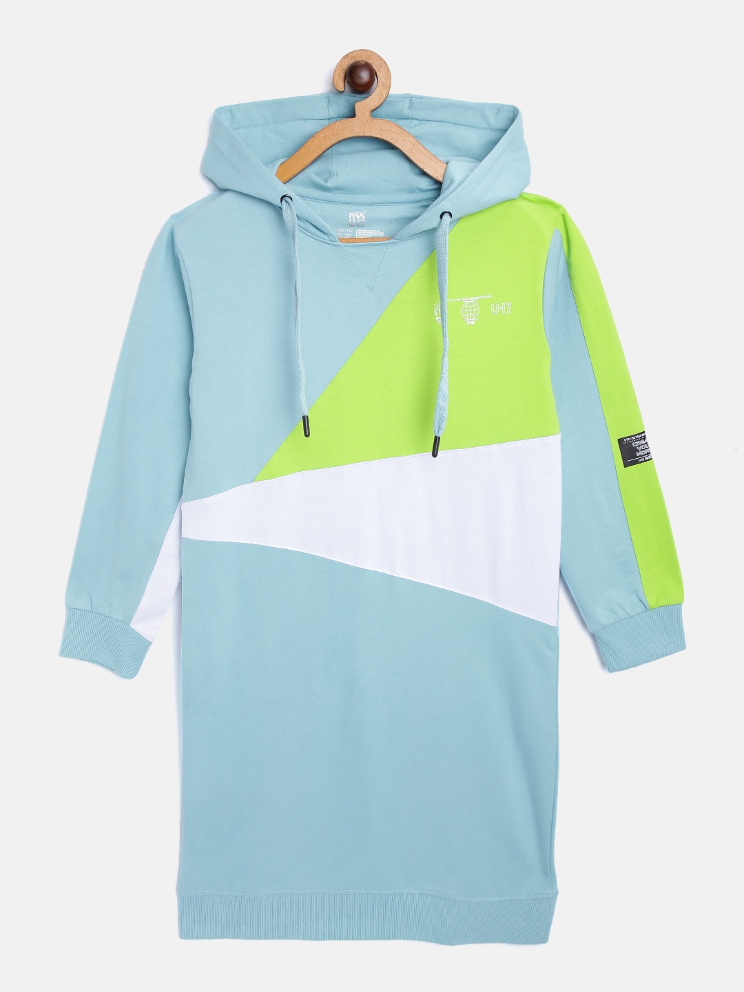HRX By Hrithik Roshan U-17 Lifestyle Girls Crystal Blue Rapid-Dry Colourblock Sweatshirts
HRX By Hrithik Roshan U-17 Lifestyle Girls Crystal Blue Rapid-Dry Colourblock Sweatshirts
