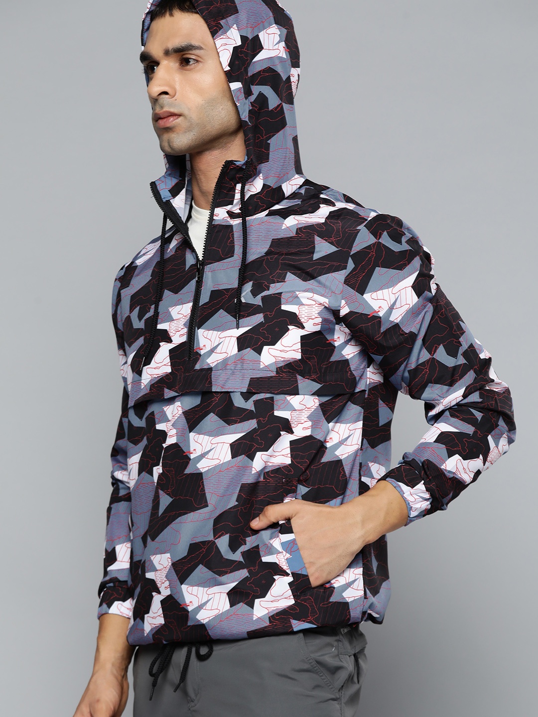 HRX By Hrithik Roshan Outdoor Men designer comment Packable Camouflage Jackets, Blue
HRX By Hrithik Roshan Outdoor Men designer comment Packable Camouflage Jackets, Blue