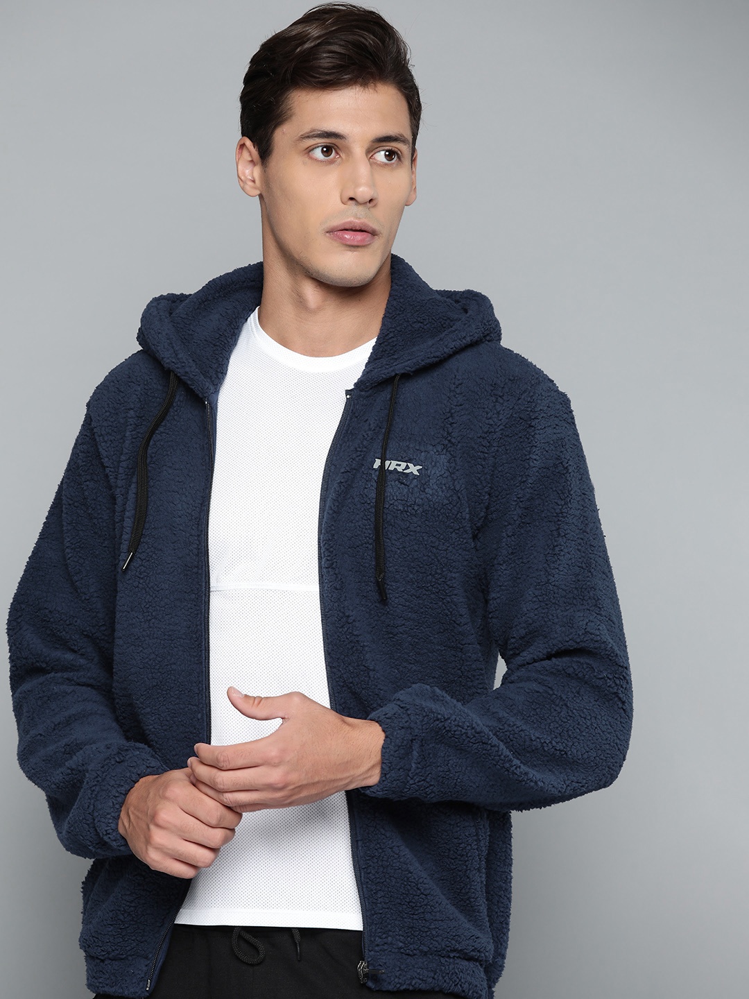 HRX By Hrithik Roshan Lifestyle Men Medieval Blue Rapid-Dry Solid Jackets, Navy blue
HRX By Hrithik Roshan Lifestyle Men Medieval Blue Rapid-Dry Solid Jackets, Navy blue