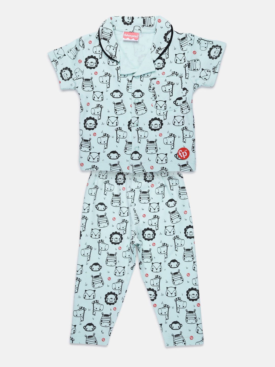 Fisher Price X Moms Love Infant Boys Blue & Black Animals Print Pure Cotton Night suit
Fisher Price X Moms Love Infant Boys Blue & Black Animals Print Pure Cotton Night suit