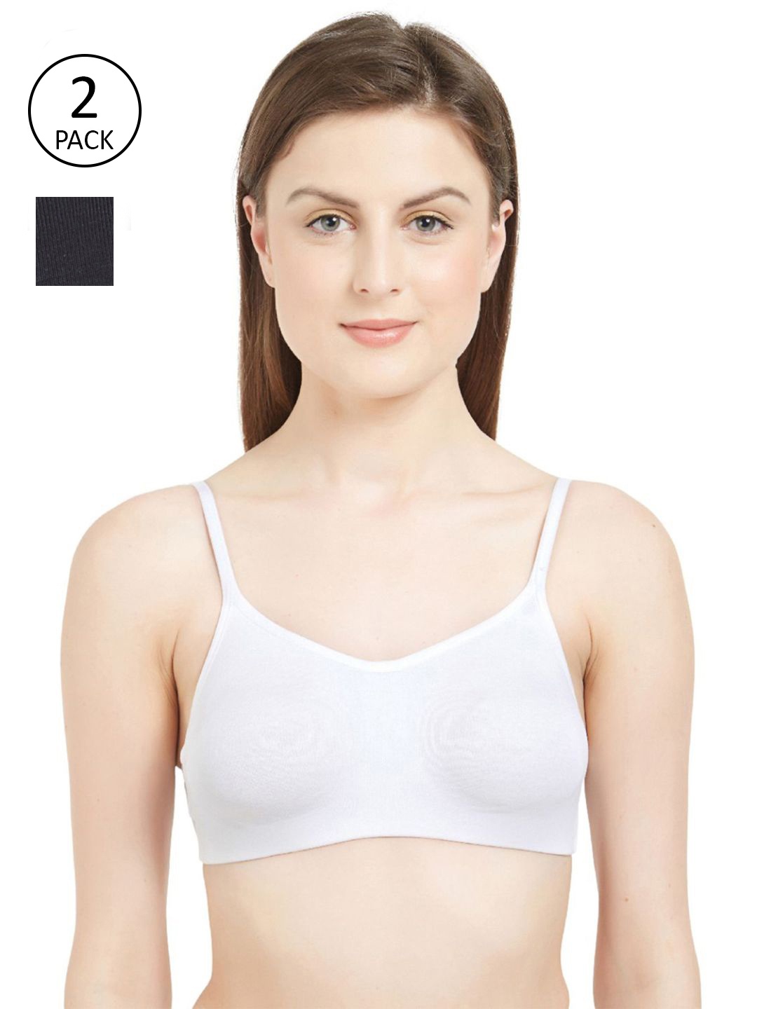 Soie Pack of 2 Non-Padded Non-Wired Full Coverage Lounge Bra COMBO BB-04PACK 1, Multi
Soie Pack of 2 Non-Padded Non-Wired Full Coverage Lounge Bra COMBO BB-04PACK 1, Multi