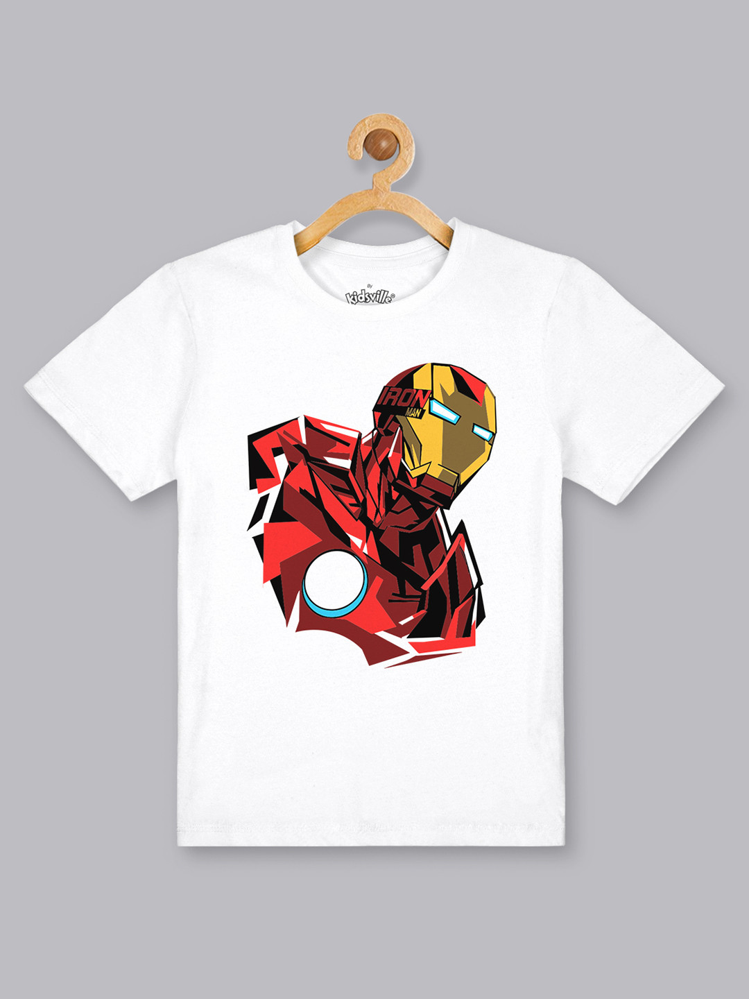 Kids Ville Boys White Iron Man Printed Round Neck Pure Cotton T-shirt
Kids Ville Boys White Iron Man Printed Round Neck Pure Cotton T-shirt