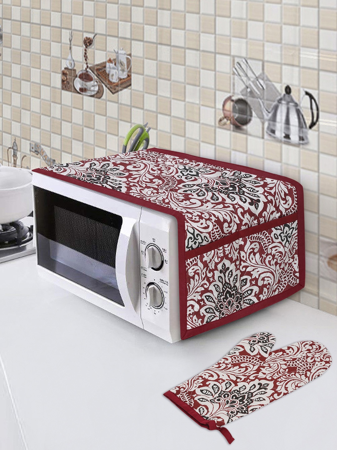 Rajasthan Decor White & Brown Jaipuri Floral Printed Quilted Cotton Microwave Oven Cover
Rajasthan Decor White & Brown Jaipuri Floral Printed Quilted Cotton Microwave Oven Cover