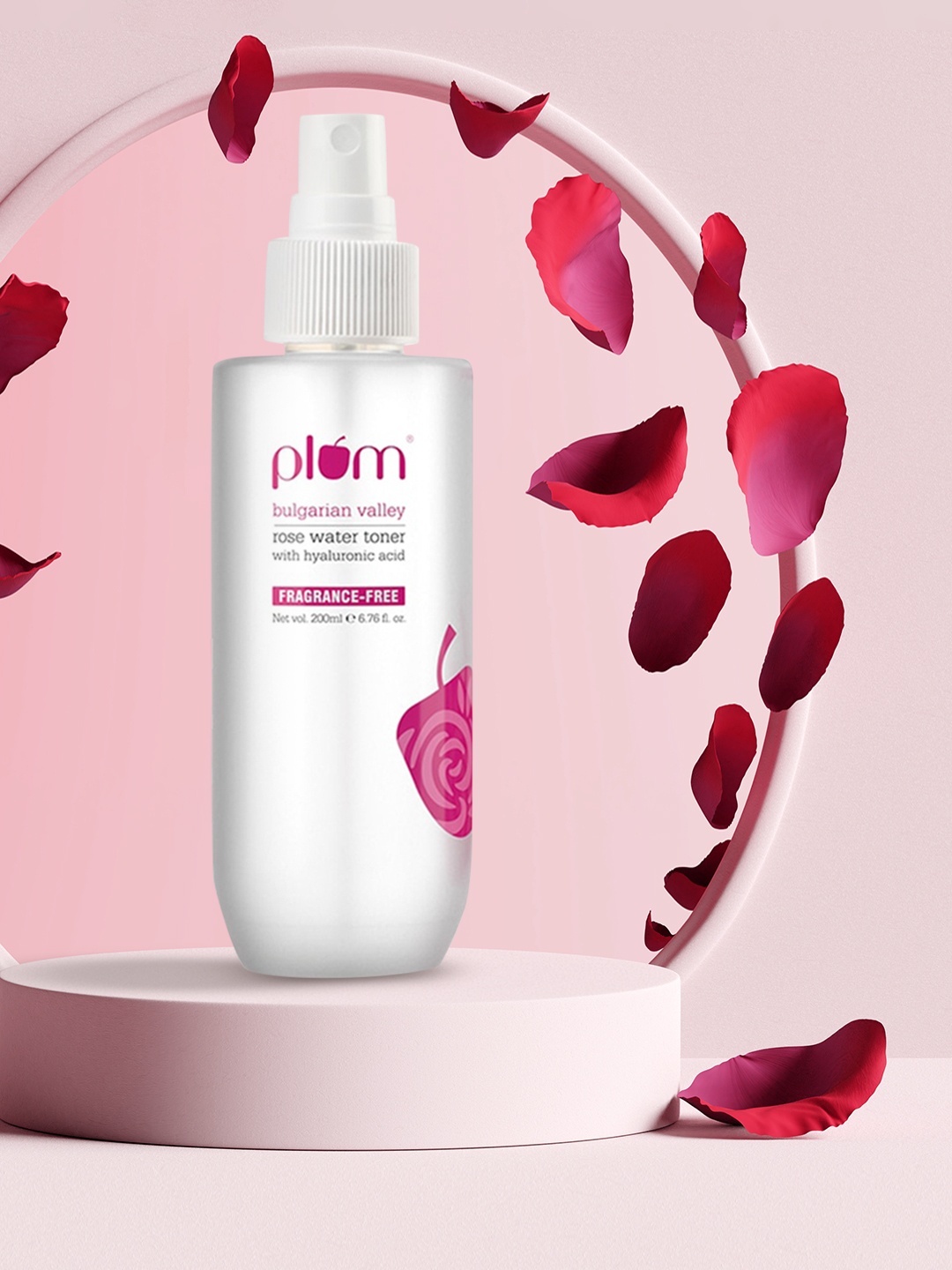 Plum Bulgarian Rose Water Alcohol-Free Spray Toner With Hyaluronic To Hydrates - 200 ml, White
Plum Bulgarian Rose Water Alcohol-Free Spray Toner With Hyaluronic To Hydrates - 200 ml, White