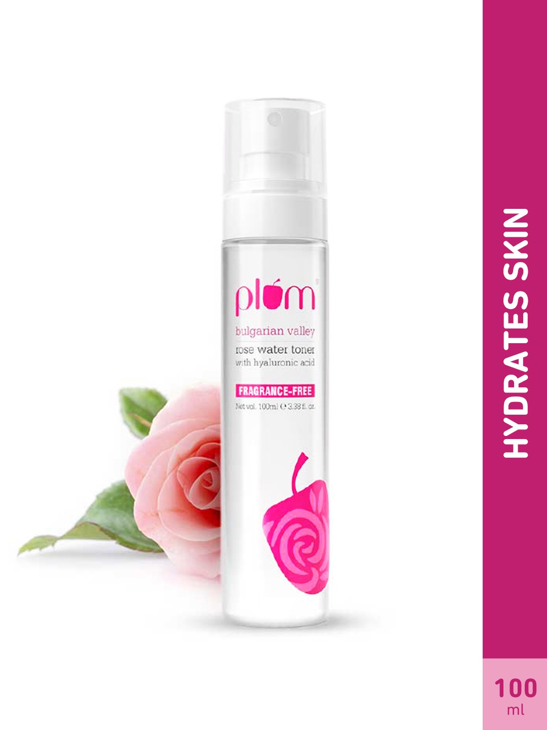 Plum Bulgarian Valley Rose Water Spray Toner With Hyaluronic Acid To Hydrate Skin - 100 ml, White
Plum Bulgarian Valley Rose Water Spray Toner With Hyaluronic Acid To Hydrate Skin - 100 ml, White