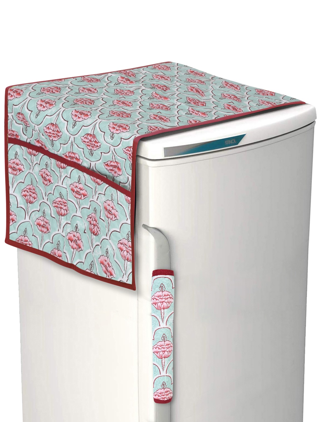 Rajasthan Decor Sea Green & Magenta Pink Floral Printed Cotton Quilted Refrigerator Cover
Rajasthan Decor Sea Green & Magenta Pink Floral Printed Cotton Quilted Refrigerator Cover