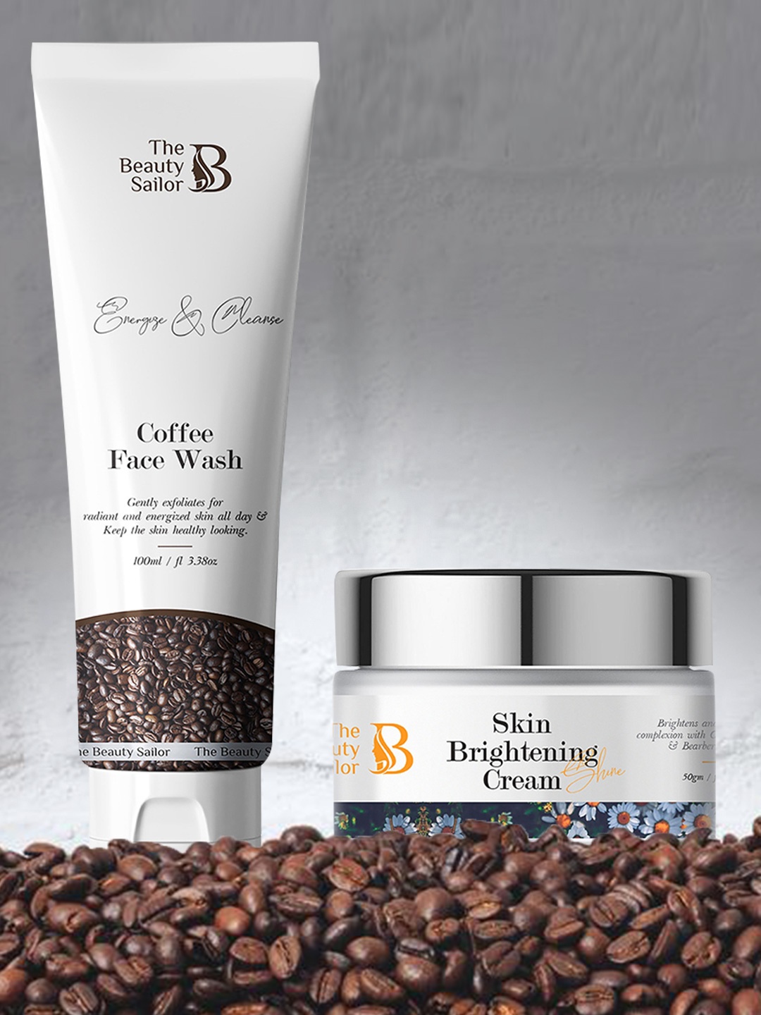 The Beauty Sailor Coffee Face Wash 100 Ml + Skin Brightening Cream 50 Gm Skin care combo, White
The Beauty Sailor Coffee Face Wash 100 Ml + Skin Brightening Cream 50 Gm Skin care combo, White