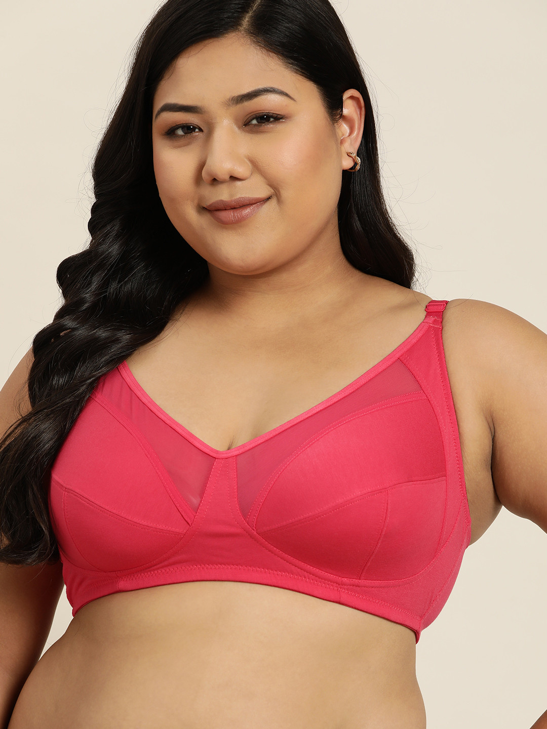 Sztori Women Plus Size Fuchsia Pink Solid Everyday Bra PAAM-STZ-010
Sztori Women Plus Size Fuchsia Pink Solid Everyday Bra PAAM-STZ-010