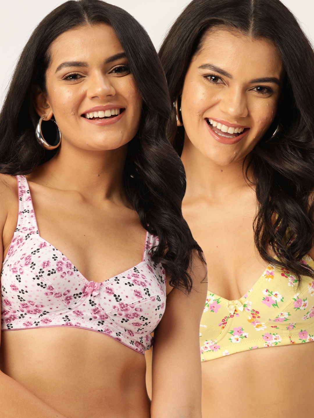 DressBerry Pack of 2 Floral T-shirt Bras Non Padded Medium Coverage PM-DB-LV-02, Pink
DressBerry Pack of 2 Floral T-shirt Bras Non Padded Medium Coverage PM-DB-LV-02, Pink