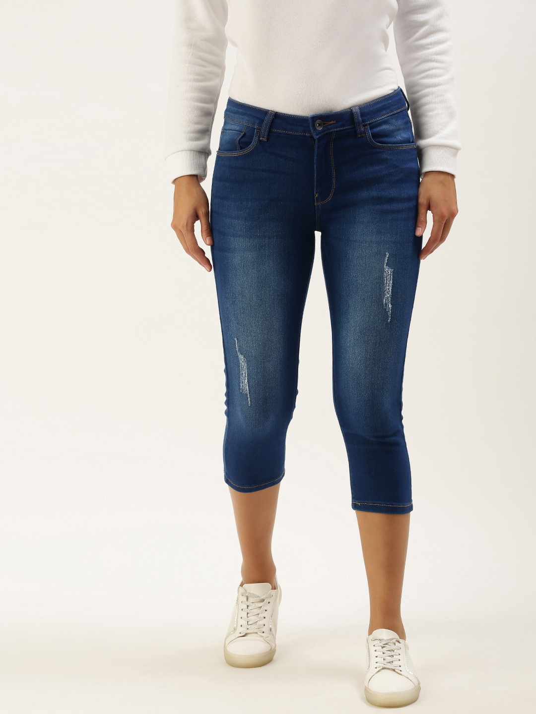 Flying Machine Women Blue Veronica Skinny Fit Mid Rise Low Distress Light Fade Jeans
Flying Machine Women Blue Veronica Skinny Fit Mid Rise Low Distress Light Fade Jeans