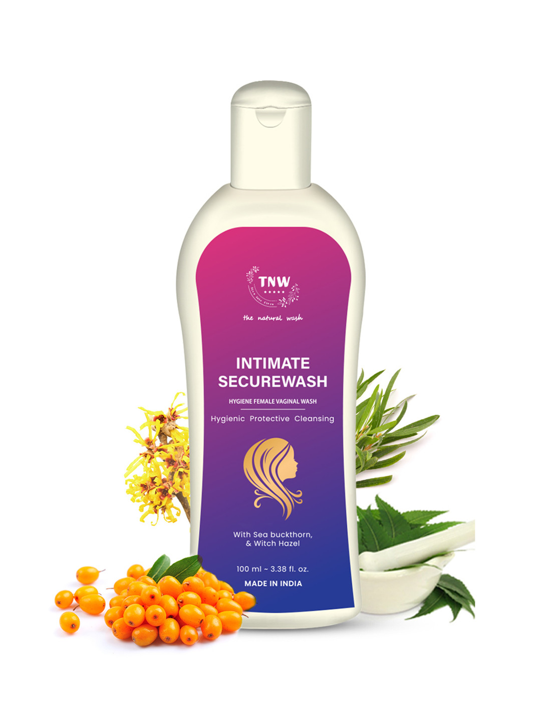TNW The Natural Wash Intimate Secure Wash with Tea Tree and Sea Buckthorn Oil(100ml), Pink
TNW The Natural Wash Intimate Secure Wash with Tea Tree and Sea Buckthorn Oil(100ml), Pink