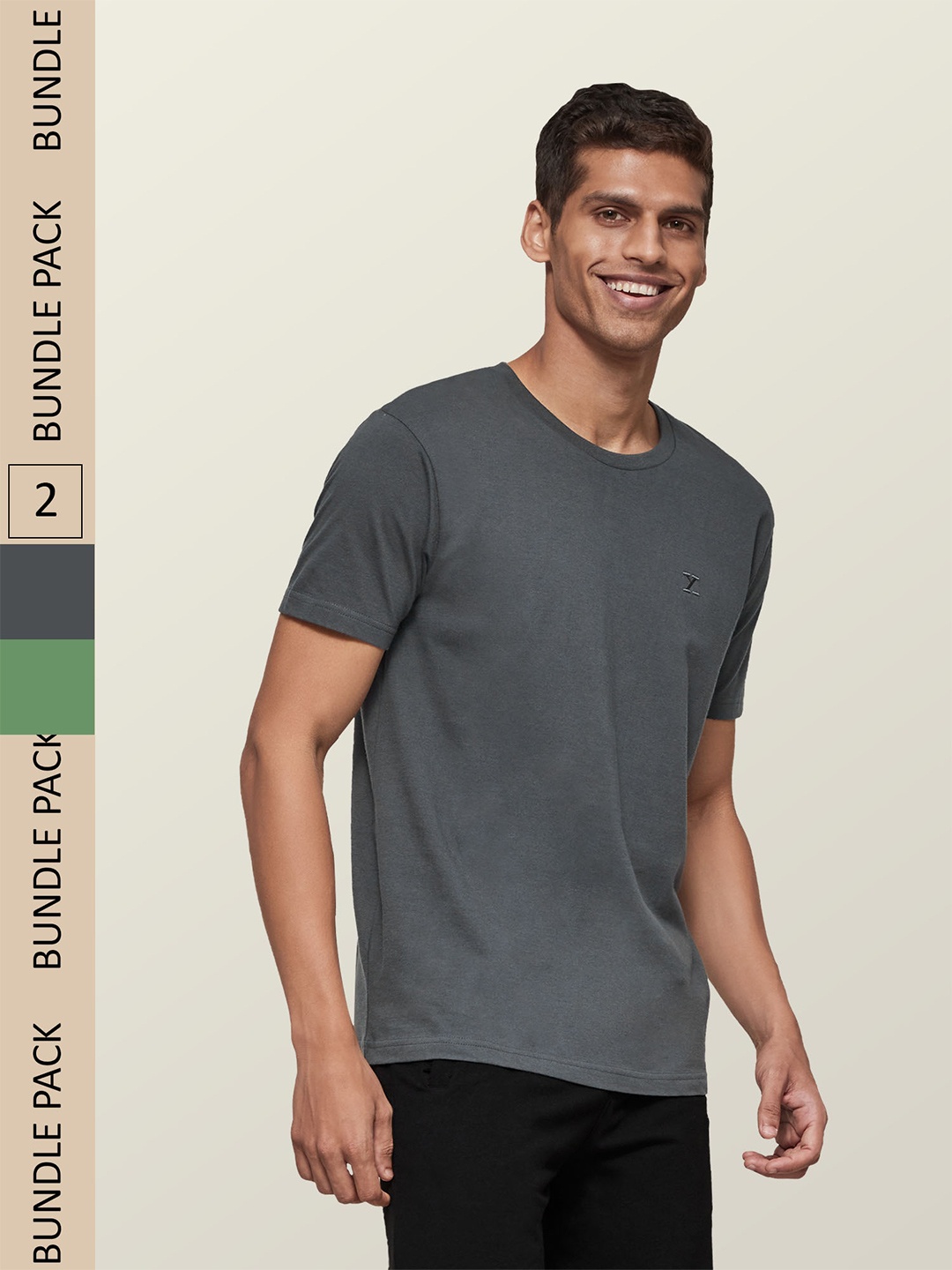 XYXX Men Pack Of 2 Grey Solid Antimicrobial Organic Cotton Tailored-Fit Sustainable Lounge T-Shirts
XYXX Men Pack Of 2 Grey Solid Antimicrobial Organic Cotton Tailored-Fit Sustainable Lounge T-Shirts
