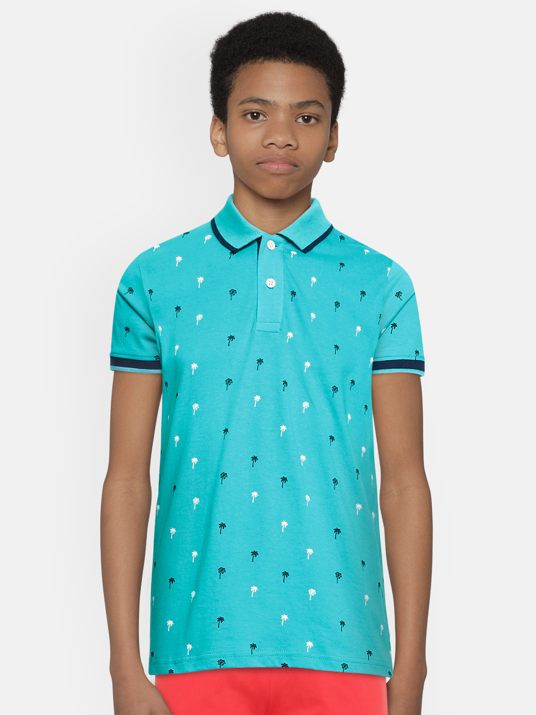 Indian Terrain Boys Blue White Printed Pure Cotton Polo Collar Pure Cotton T-shirt
Indian Terrain Boys Blue White Printed Pure Cotton Polo Collar Pure Cotton T-shirt