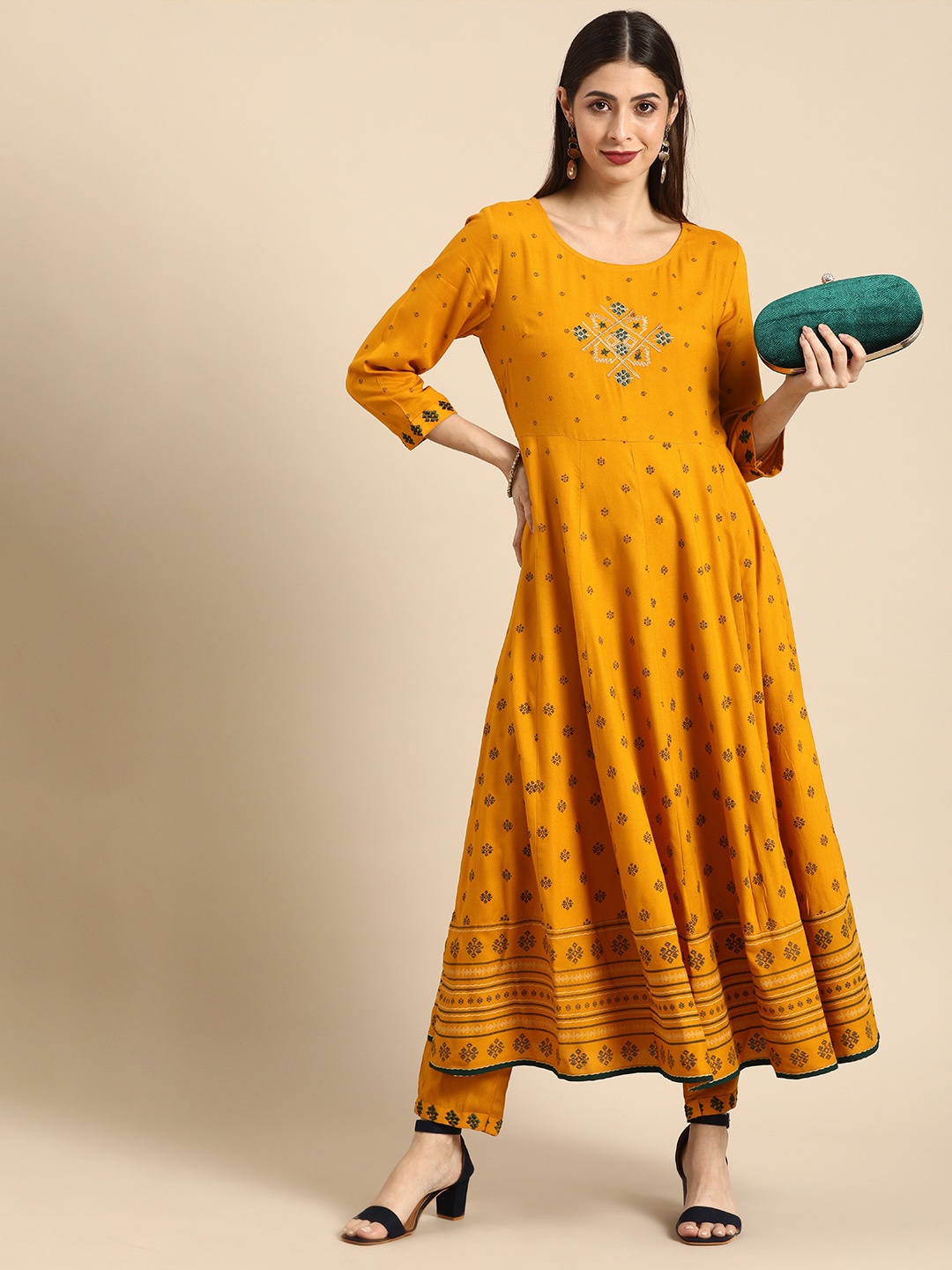 all about you Women Mustard Yellow Ethnic Motifs Printed Thread Work Kurta with Trousers
all about you Women Mustard Yellow Ethnic Motifs Printed Thread Work Kurta with Trousers