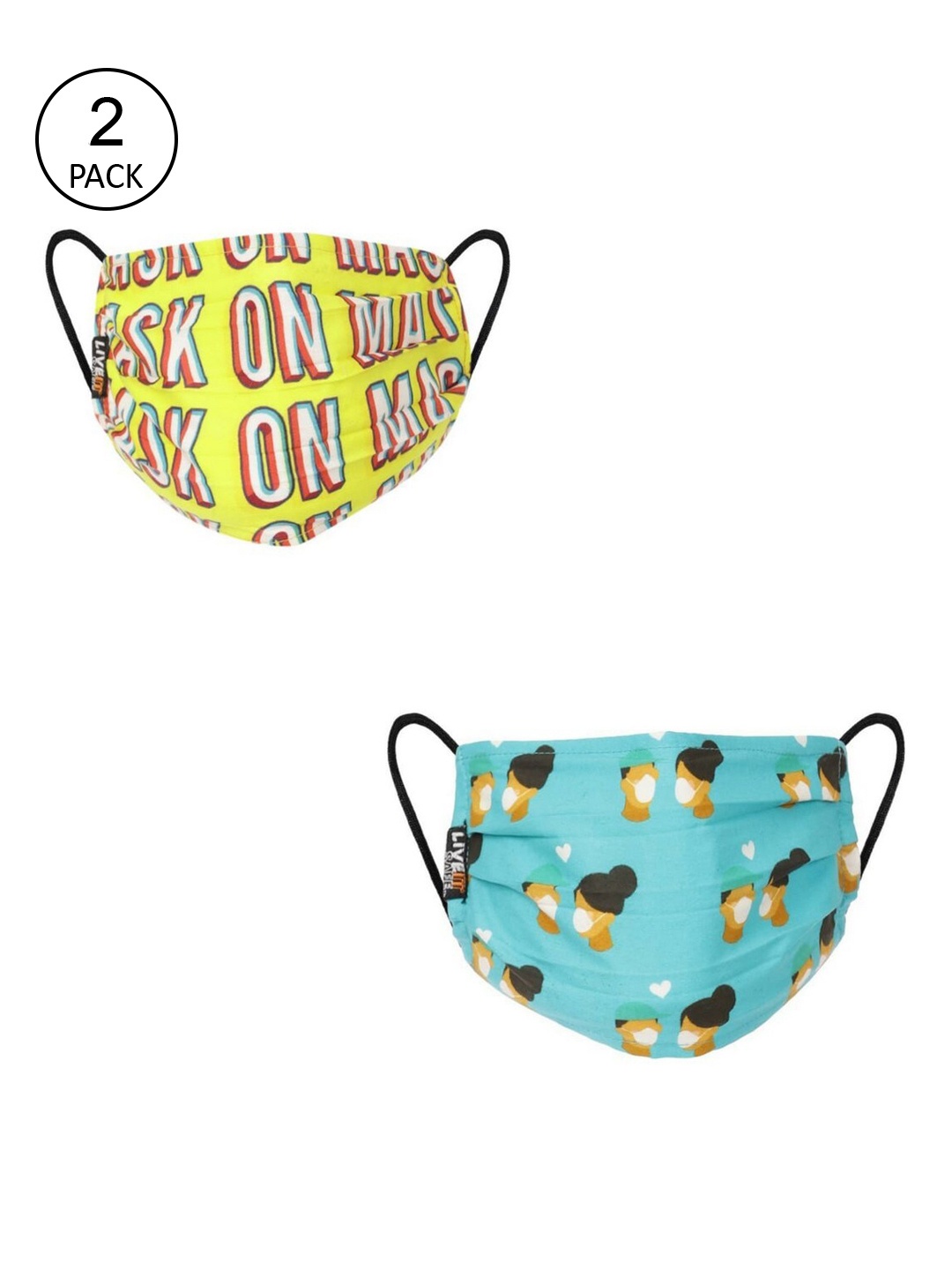 LIVE IT SAFE Unisex Pack Of 2 Printed 4-Ply Cotton Reusable Anti-Pollution Cloth Face Masks With Nano Technology, Yellow
LIVE IT SAFE Unisex Pack Of 2 Printed 4-Ply Cotton Reusable Anti-Pollution Cloth Face Masks With Nano Technology, Yellow