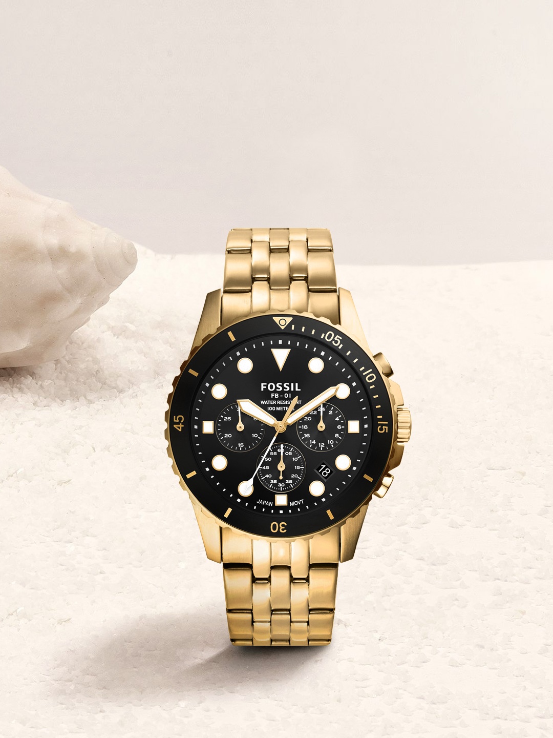 Fossil Men Black Dial & Gold Toned Stainless Steel Bracelet Style Straps Analogue Watch
Fossil Men Black Dial & Gold Toned Stainless Steel Bracelet Style Straps Analogue Watch