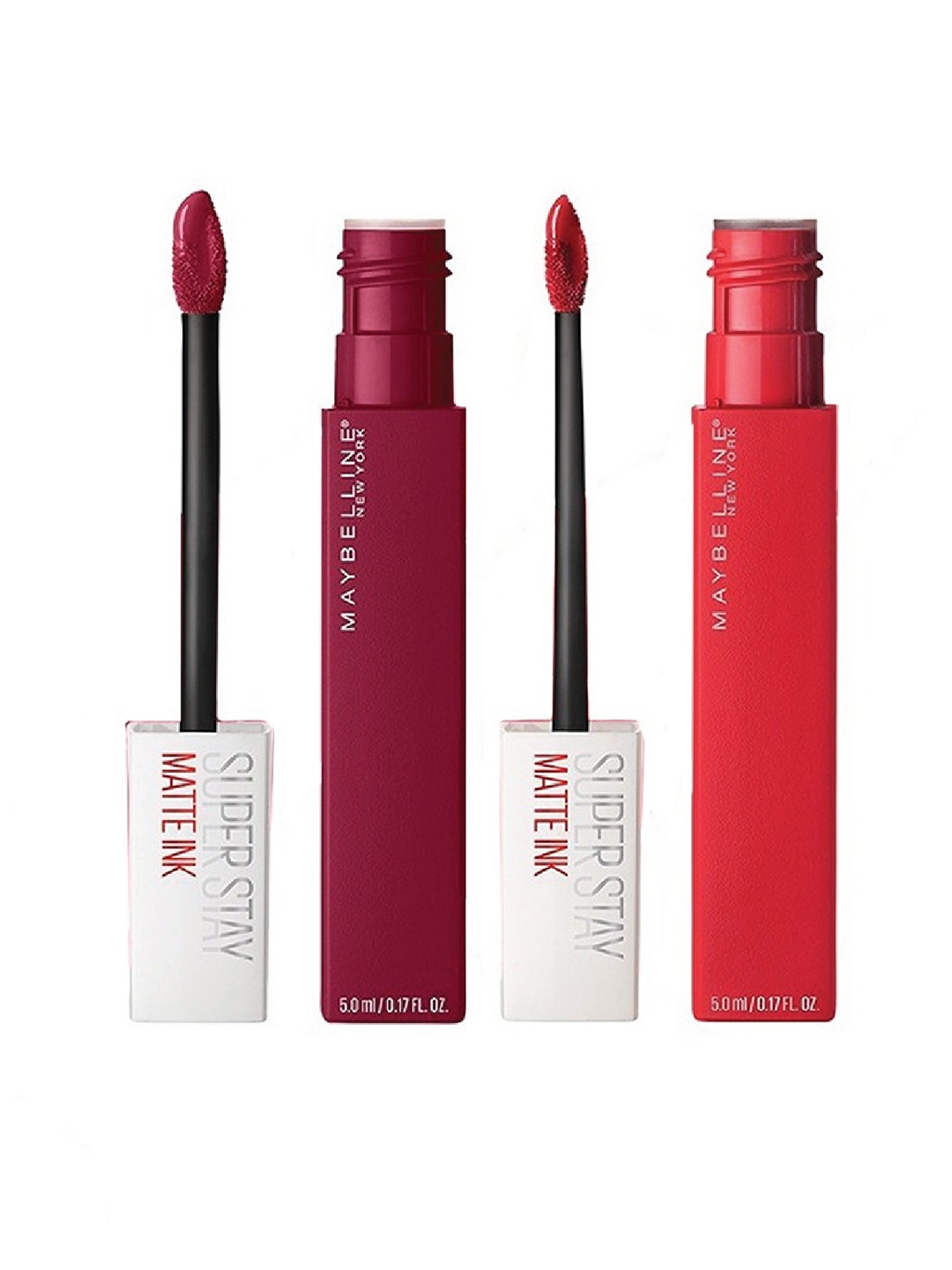 Maybelline New York Set of 2 Super Stay Matte Ink Liquid Lipstick - Founder & Pioneer, Burgundy
Maybelline New York Set of 2 Super Stay Matte Ink Liquid Lipstick - Founder & Pioneer, Burgundy