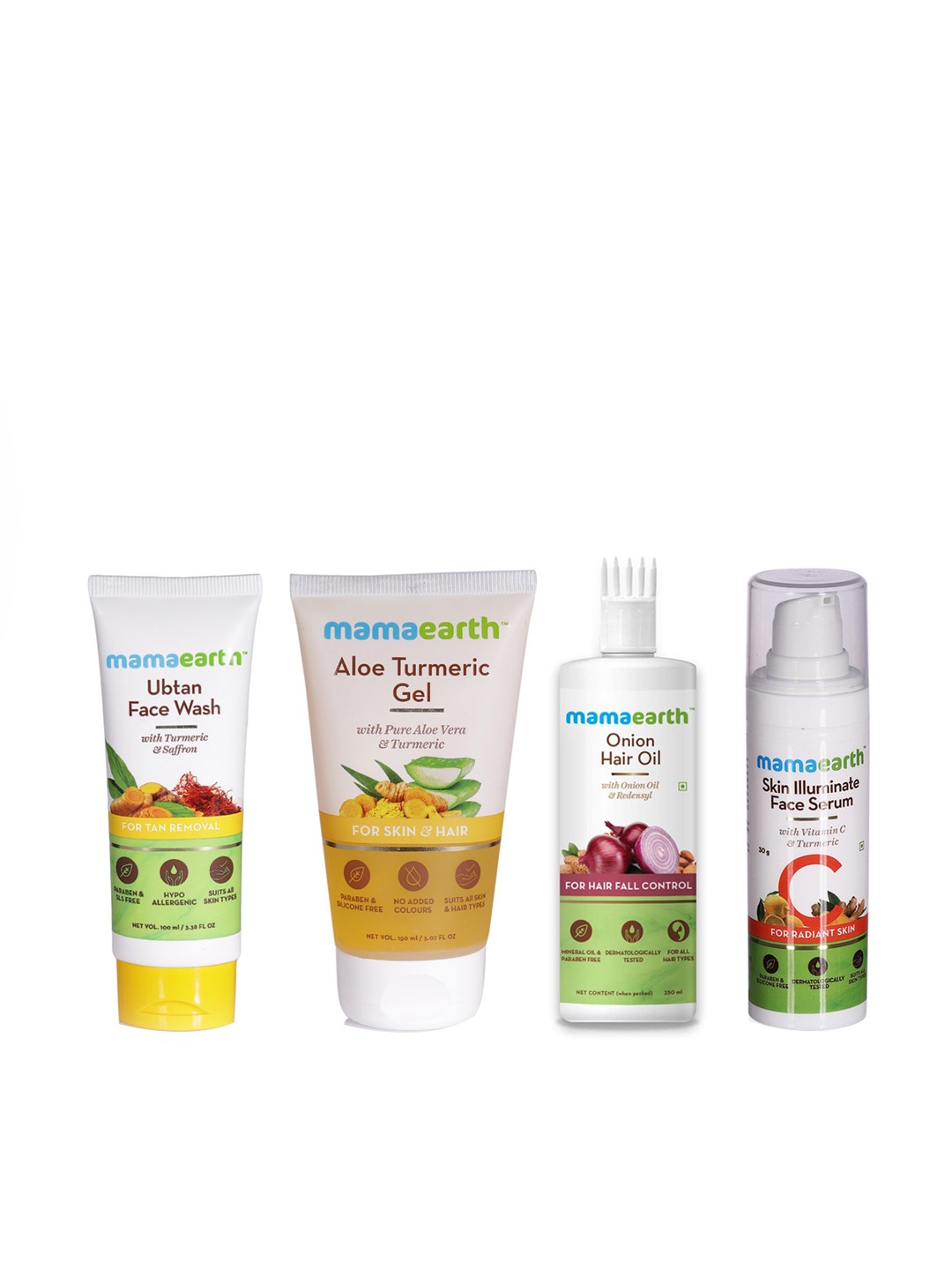 Mamaearth Unisex Set of Sustainable Aloe Vera Gel, face wash, Face Serum & Hair Oil, Off white
Mamaearth Unisex Set of Sustainable Aloe Vera Gel, face wash, Face Serum & Hair Oil, Off white