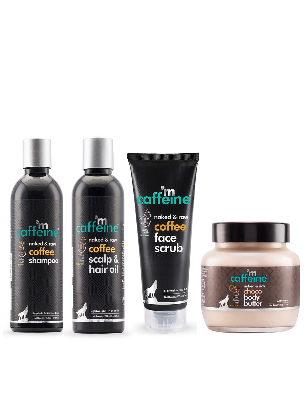 MCaffeine Naked Sustainable Body Butter-Coffee Face Scrub-Hair Oil- Hairfall Shampoo, Brown
MCaffeine Naked Sustainable Body Butter-Coffee Face Scrub-Hair Oil- Hairfall Shampoo, Brown