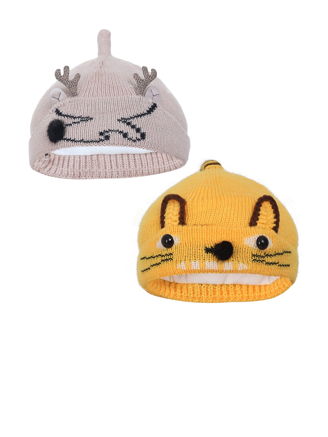 FabSeasons Boys Pack of 2 Printed Beanie, Yellow
FabSeasons Boys Pack of 2 Printed Beanie, Yellow