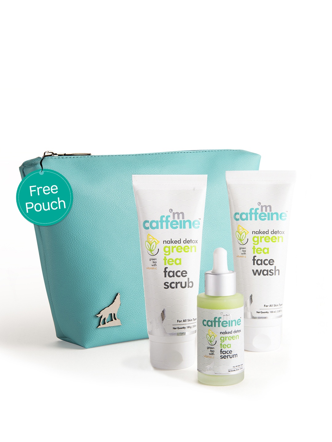 MCaffeine Pack Of 3 Cleansing Exfoliating & Hydrating Green Tea Face Purifying Kit, White
MCaffeine Pack Of 3 Cleansing Exfoliating & Hydrating Green Tea Face Purifying Kit, White