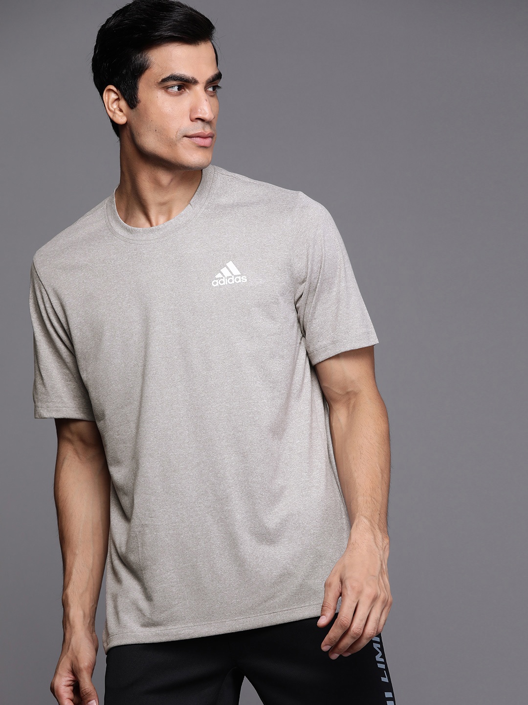 Adidas Men Grey Melange & White Brand Logo Printed T-Shirt With Aeroready Technology
Adidas Men Grey Melange & White Brand Logo Printed T-Shirt With Aeroready Technology
