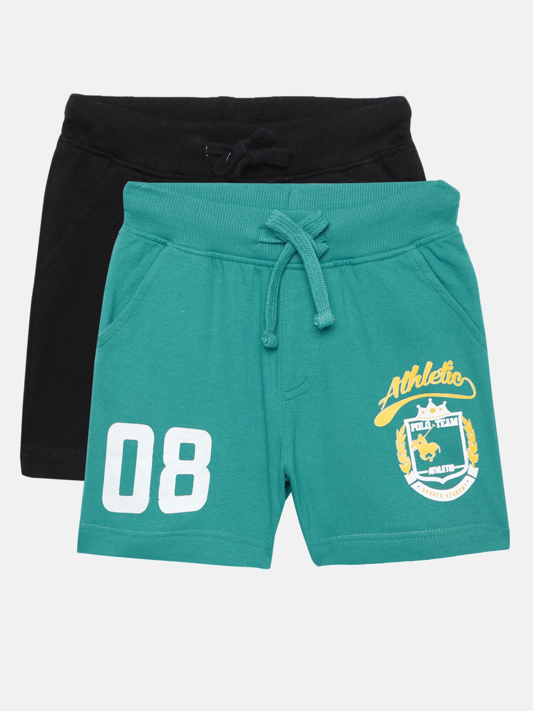 Cherokee Boys Assorted Pack of 2 Pure Cotton Mid-Rise Shorts